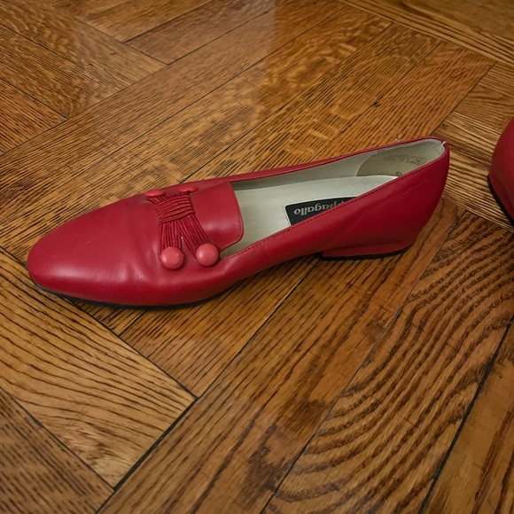 Red 80s Pappagallo Loafers - Picture 5 of 8